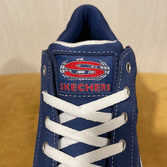Vintage 90's Platform Blue Suede Skechers SZ 10 Never Worn MINT Condition - Picture 10 of 12